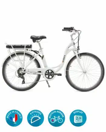 VAE E-colors Blanc Arcade Cycles made in France