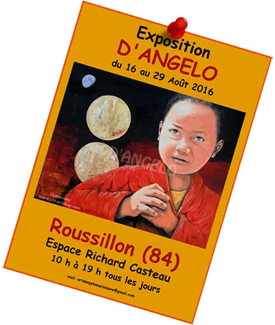 exposition de Marie Laure D'Angelo à Roussillon (84) aout 2016