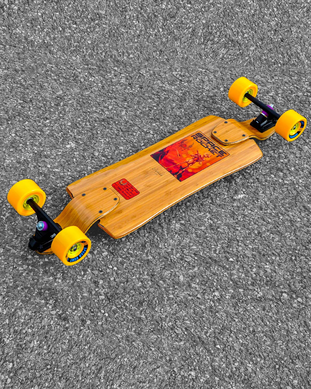 Skateboard Cruiser Space Rocket Seven Suns