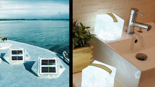 lampe recyclée solaire solarpuff lampe solaire solarpuffjardin deco