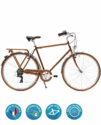 Vélo de ville Coffee Cuivre Homme by Arcade Cycles